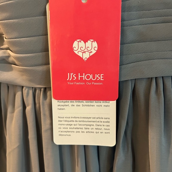 JJ‘s House wedding and special occasions evening dress custom size Dusty Blue - Picture 3 of 8
